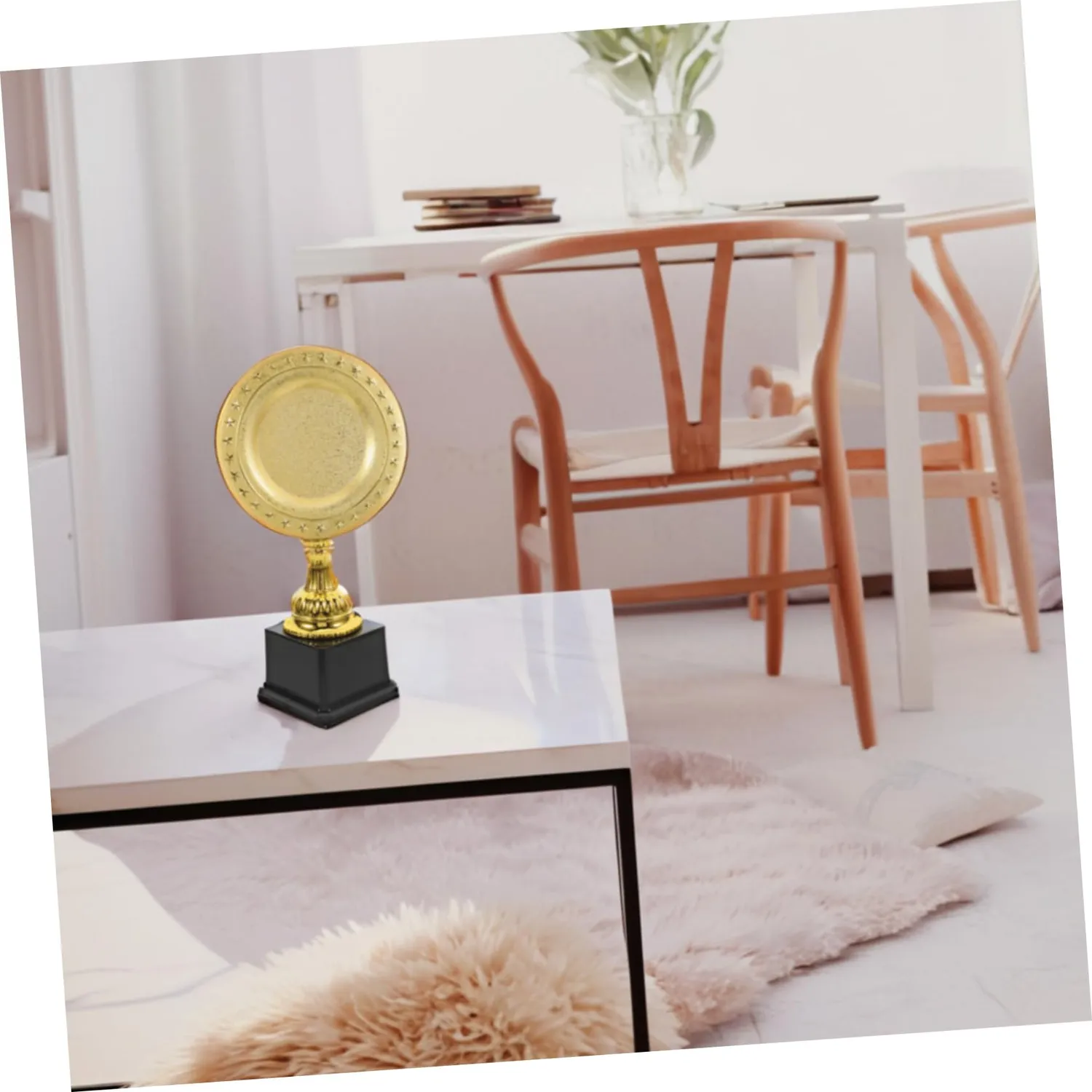 Angoily Coppa Trofeo Oro Plastica 26,5 cm Feste Scuola