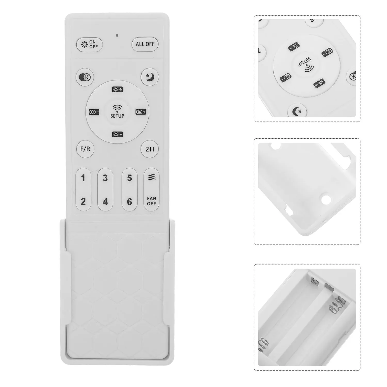 Angoily Telecomando Ventilatore Soffitto Bianco Universale