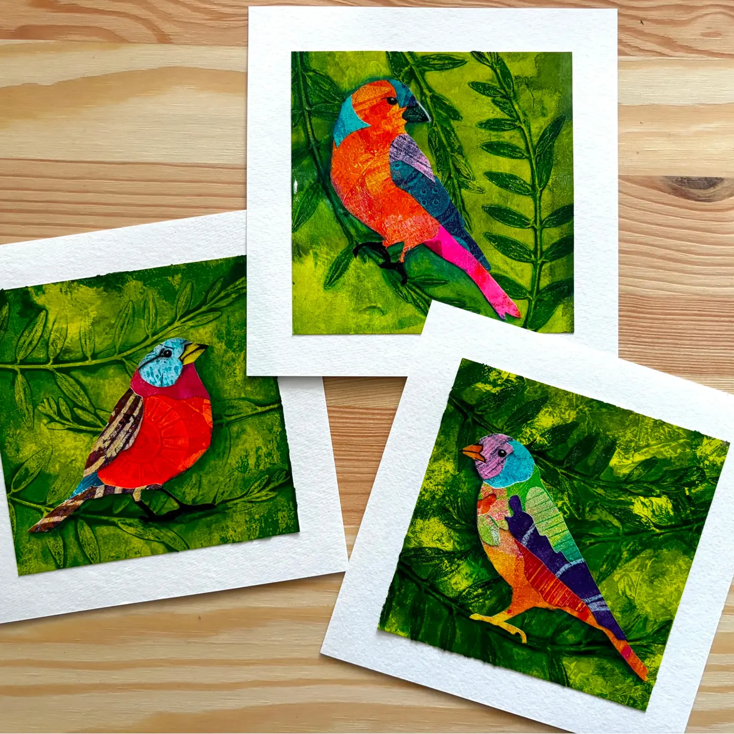 Gelli Arts Colors in Flight set collage piastra 6x6