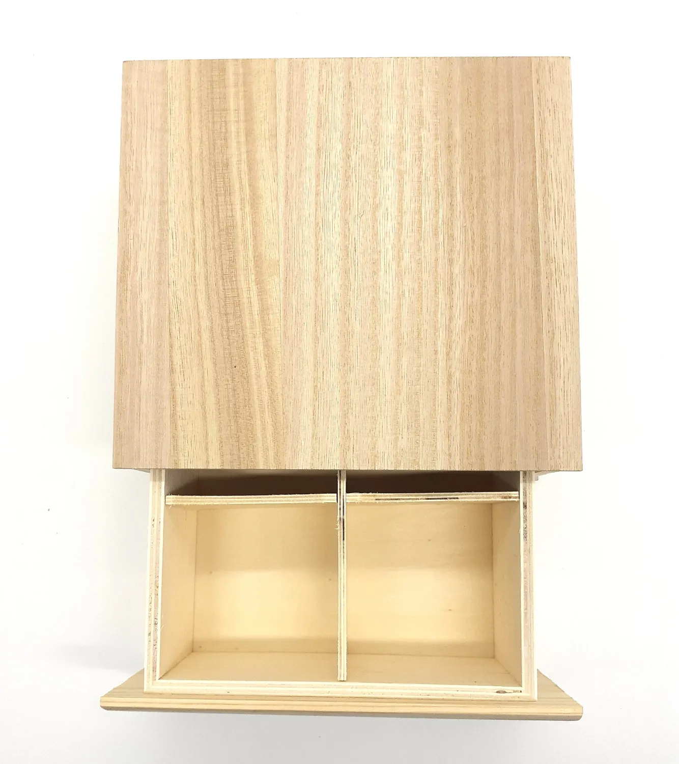 Deco Foam 87893 Scatola Legno con Scomparti 18,5 cm
