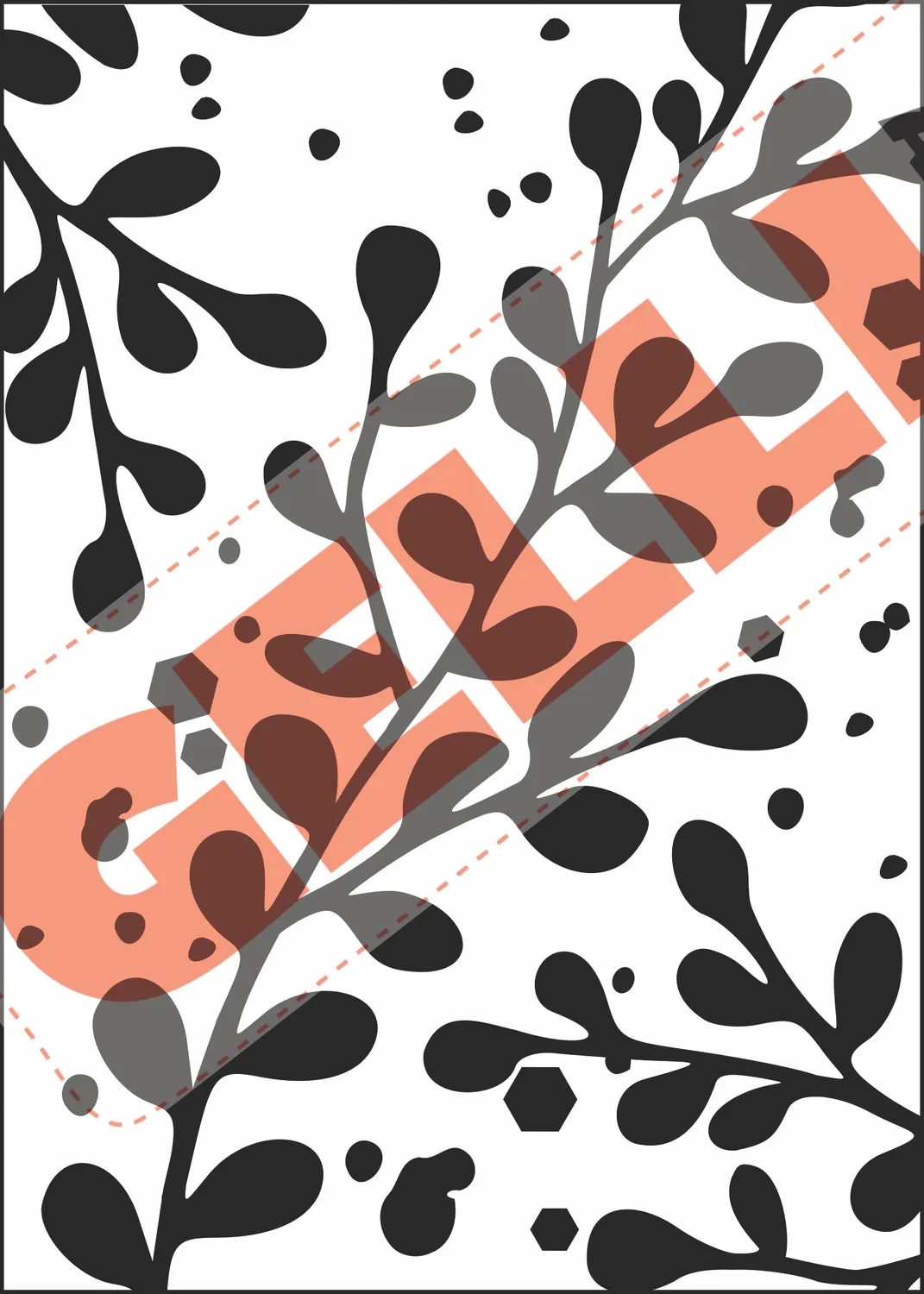 Gelli Arts Bold Botanicals carte transfer 13x18 20 fogli