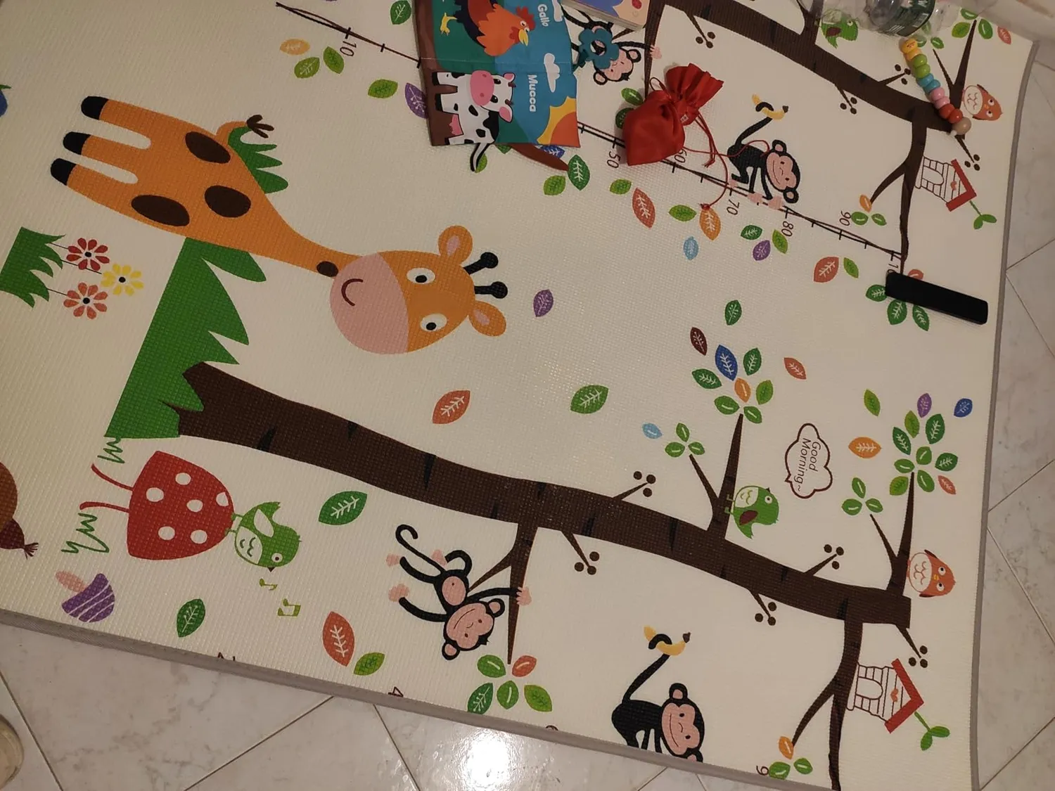 Giodicart Maxi Tappeto Gioco Arrotolabile 200x150 bifacciale