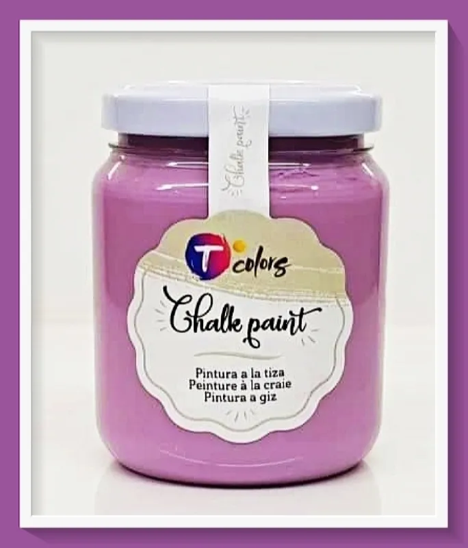 Tcolors chalk paint Ash Purple 175 ml viola effetto gesso