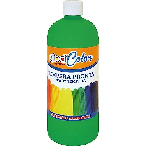 Giodicart Giodicolor Verde Brillante tempera pronta 1000 ml coprente
