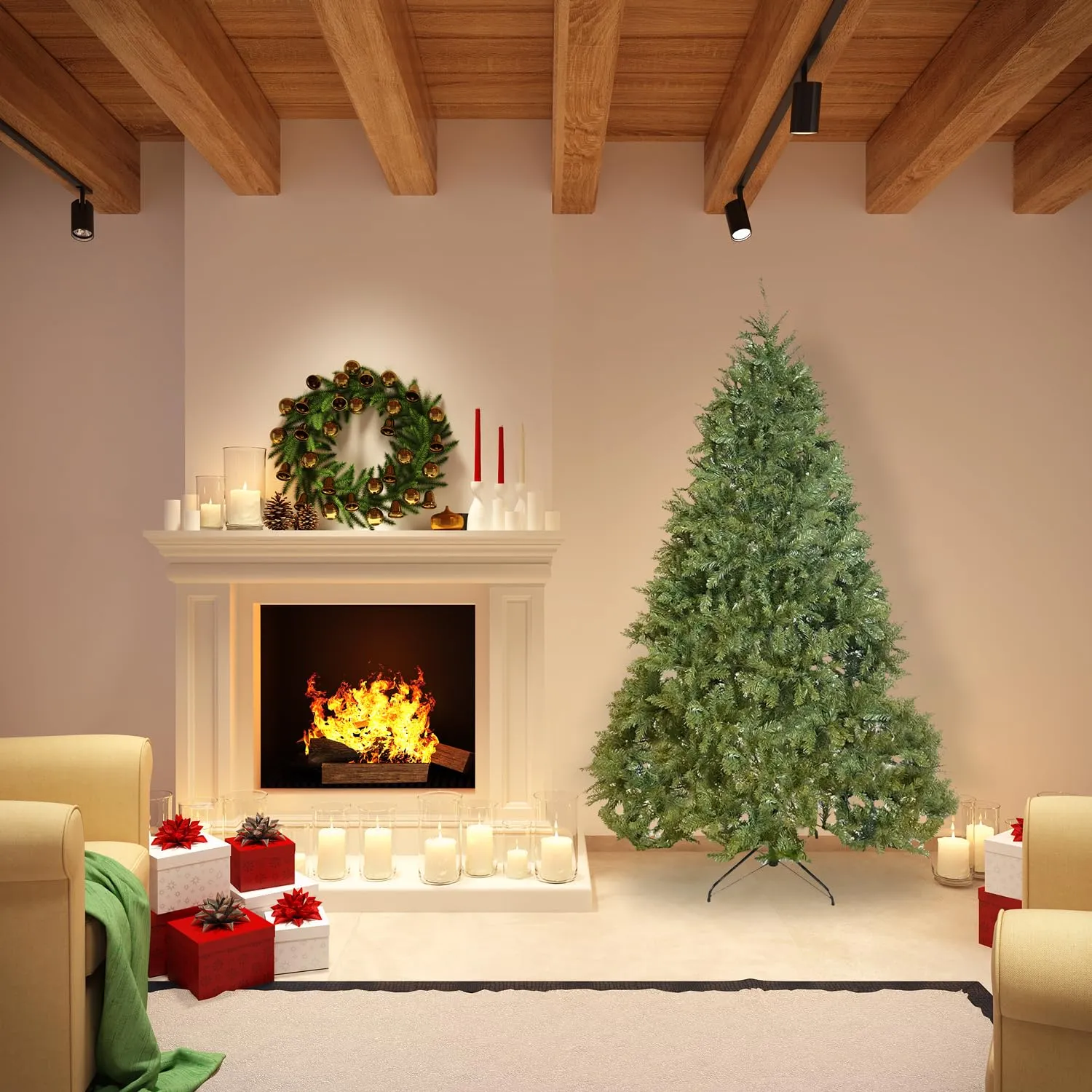Giodicart Kensington albero Natale artificiale 210cm 1915 rami