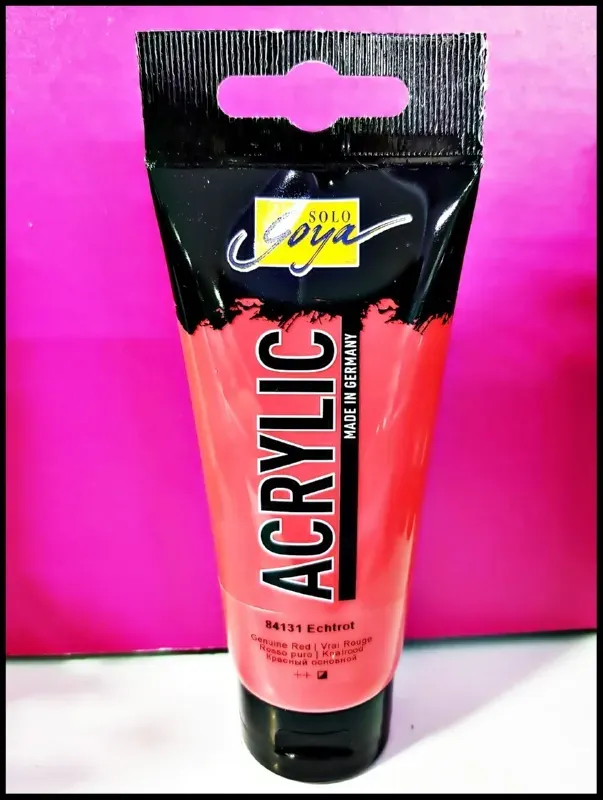Solo Goya Acrylic D-0384131 colore acrilico rosso genuino 100ml coprente