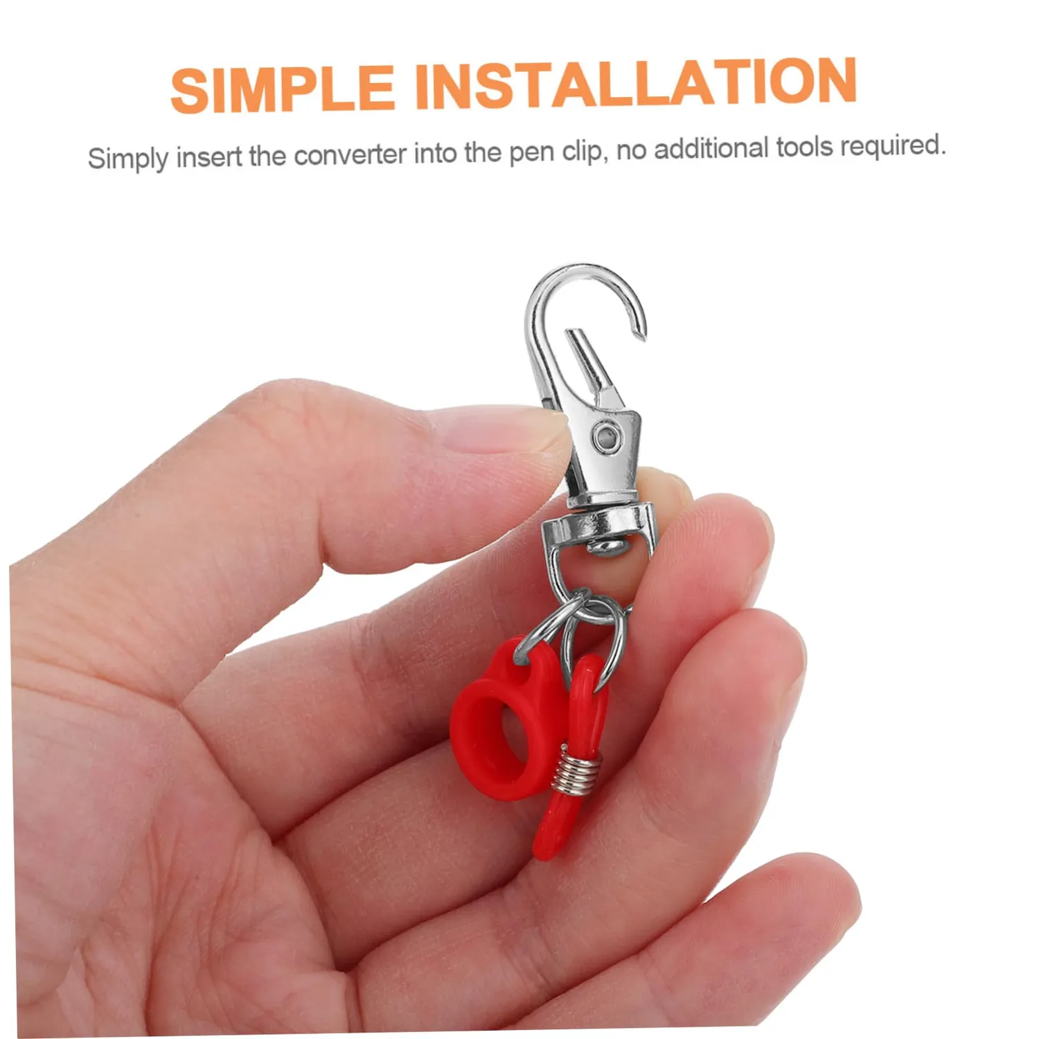 Angoily portapenne clip silicone per badge 10 pezzi antiscivolo