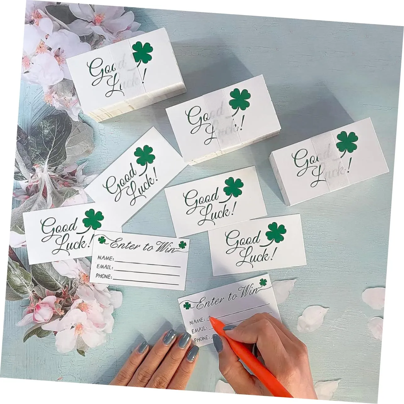 Angoily Biglietti Lotteria Verdi Carta 200 Pezzi