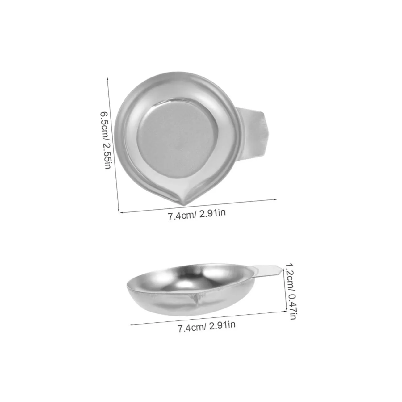 Angoily Piatto Pesatura Diamante Acciaio Inox 4 Pezzi Gioielli