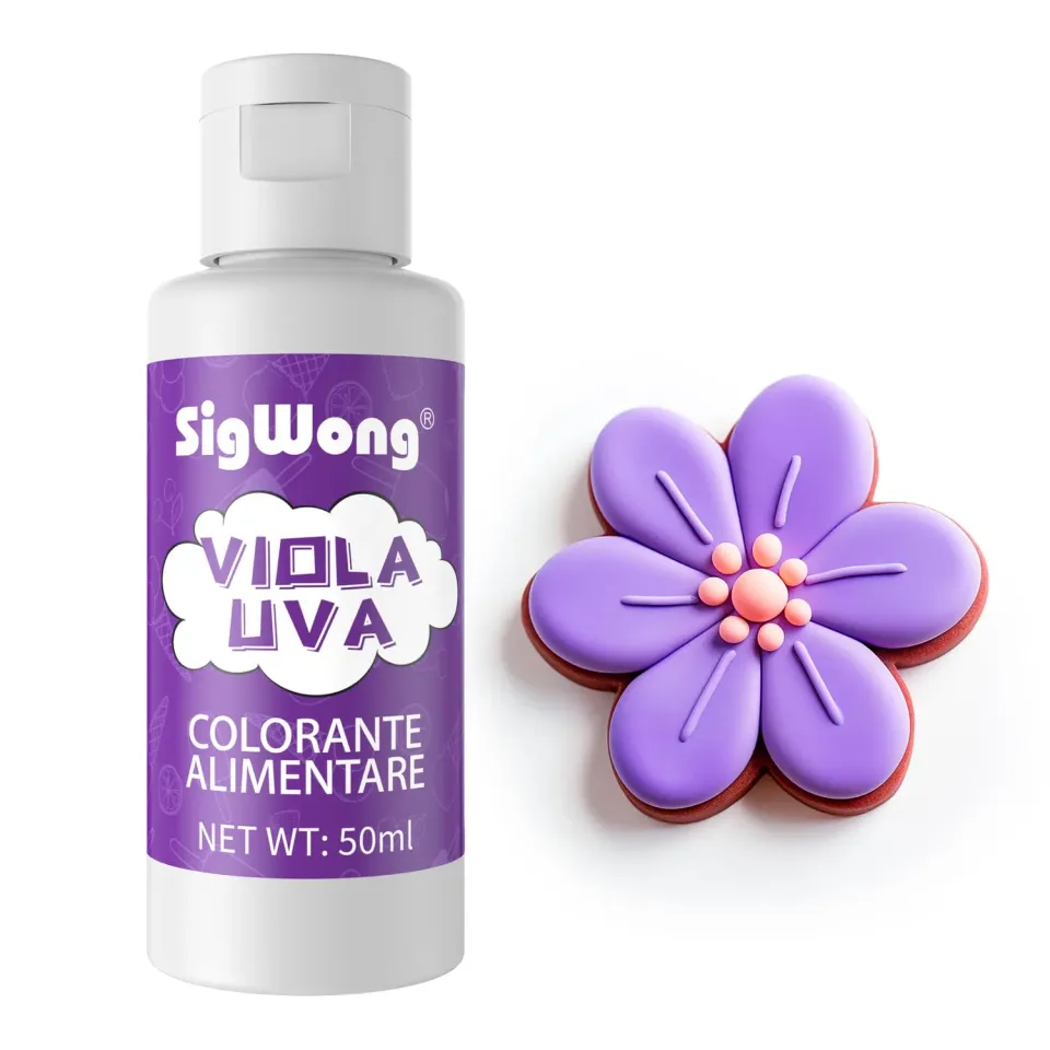 Sigwong colorante alimentare liquido 50 ml uva viola concentrato