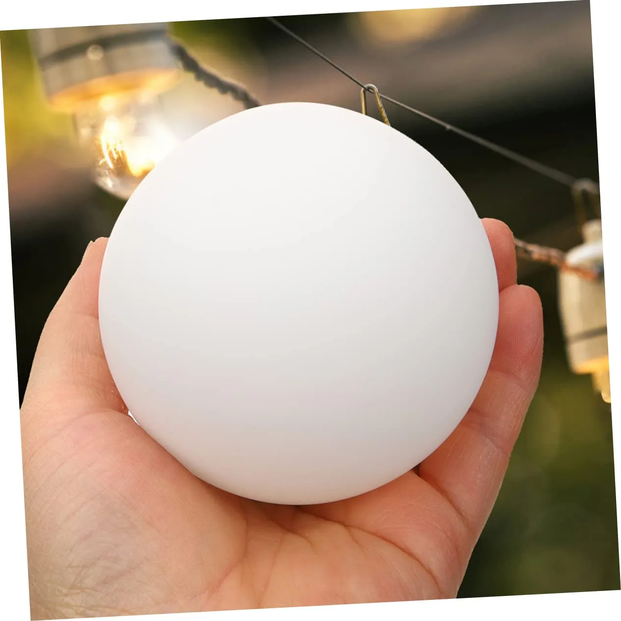 Angoily paralume globo bianco 8 cm acrilico G9