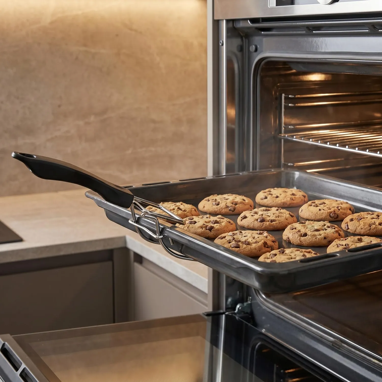 Angoily Pinza Piatti Caldi Cromata 20 cm Cucina