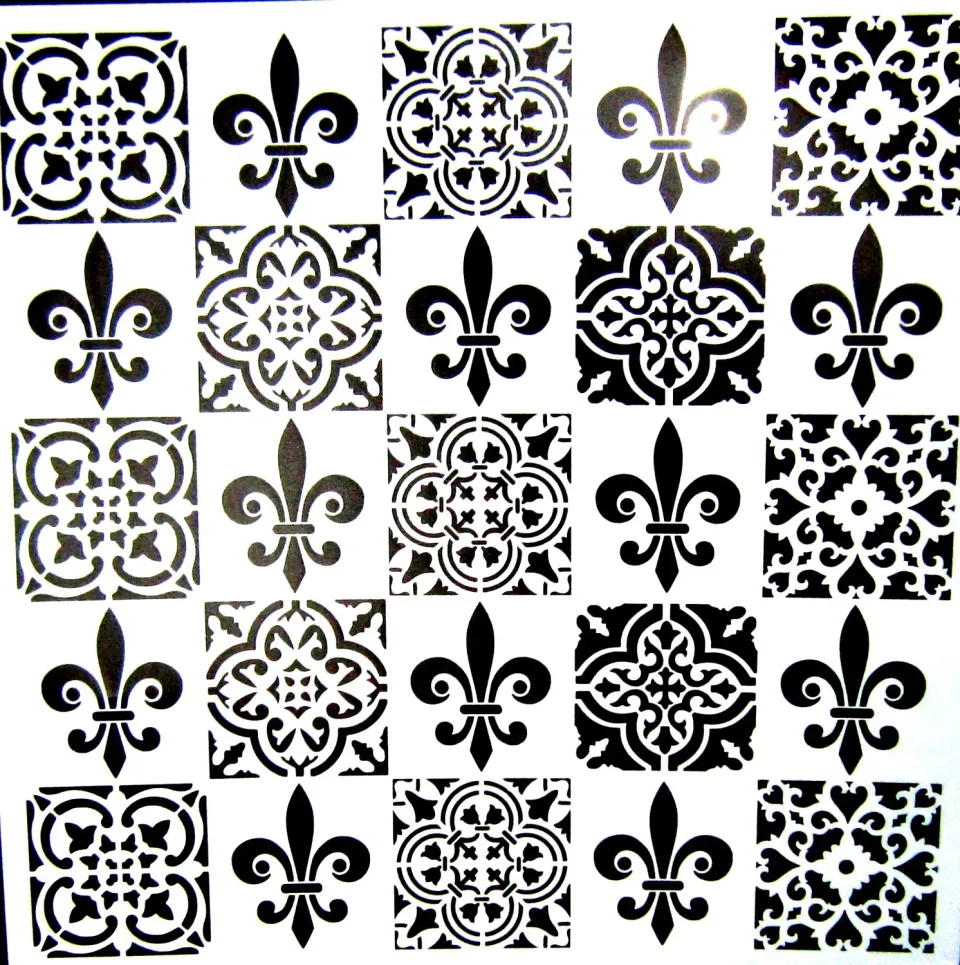 Deco Foam HD105 stencil motivo 50x50 cm riutilizzabile