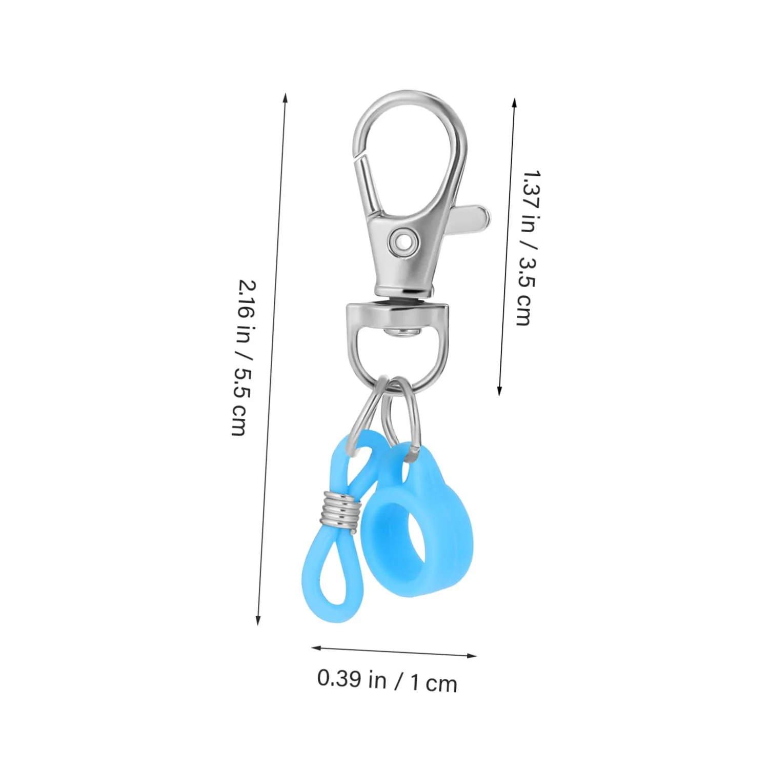 Angoily portapenne clip silicone per badge 10 pezzi antiscivolo