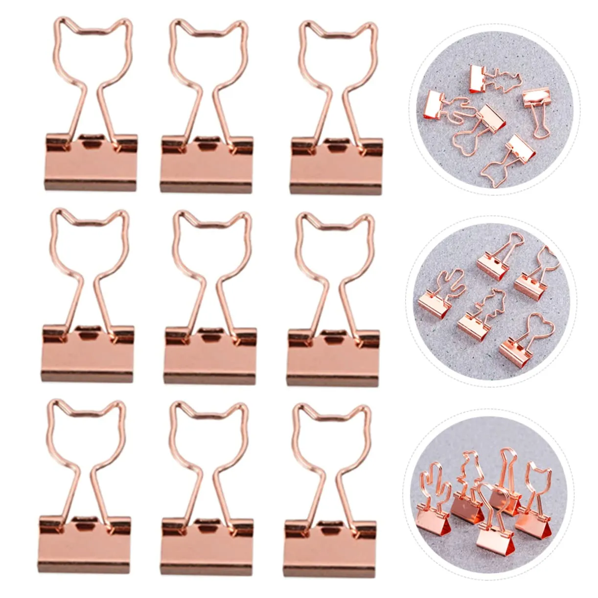Angoily clip ufficio metallo colorate 4,0x2,0 cm 15 pezzi