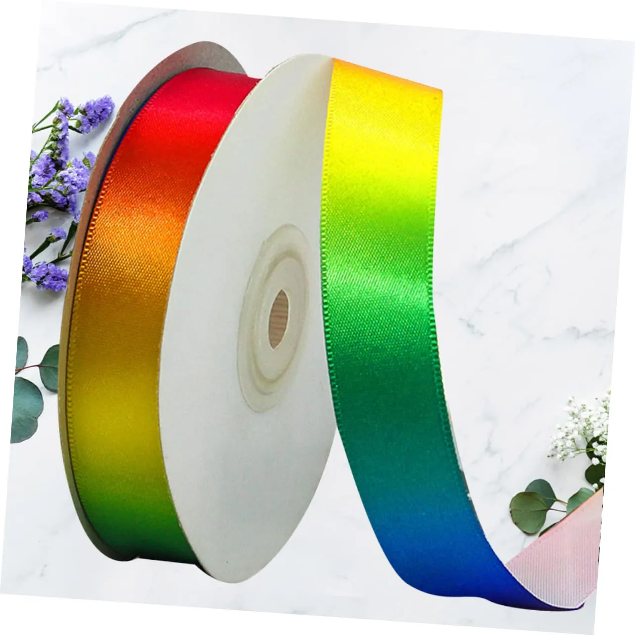 Angoily nastro regalo poliestere arcobaleno 22 m x 2,5 cm