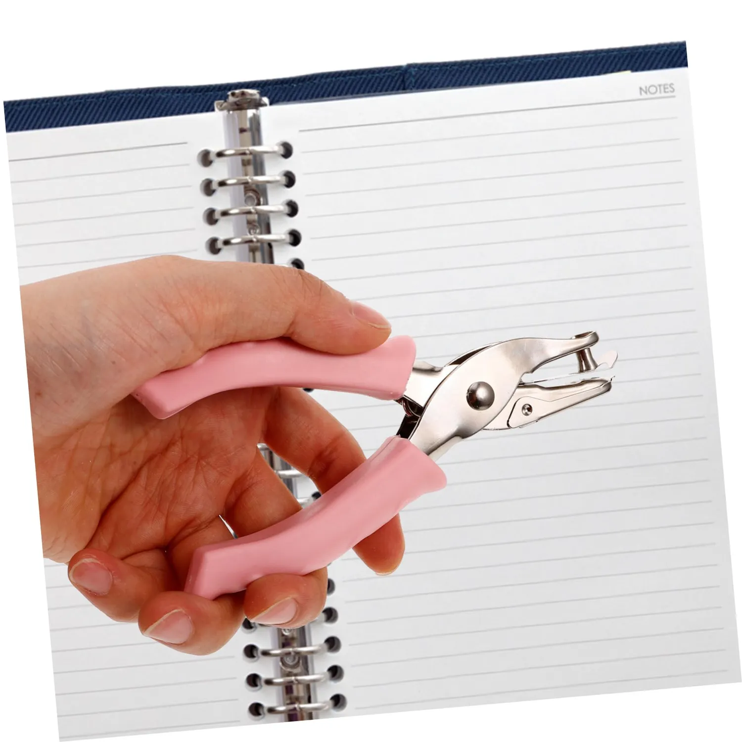 Angoily perforatore singolo rosa per carta e cartoncino