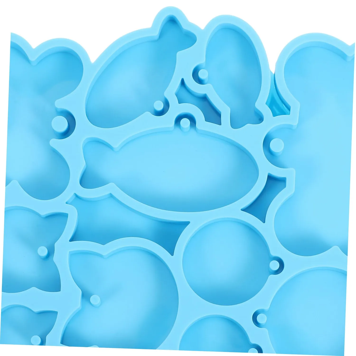 Angoily Stampi Silicone Targhette Cane Resina Forme Blu
