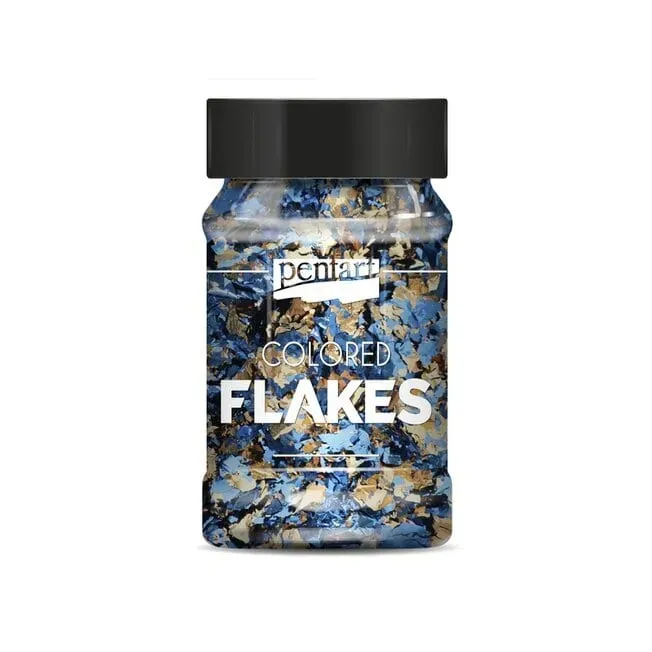 Pentart Blue Gold scaglie metalliche 1gr effetto doratura