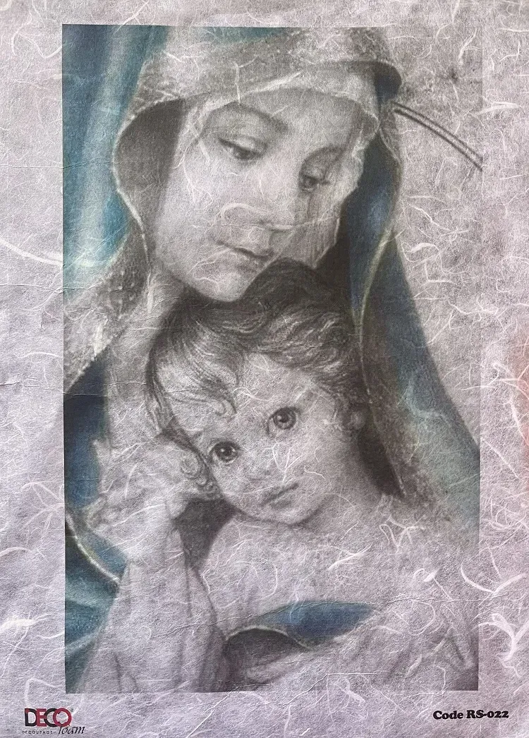 Deco Foam RS-022 carta di riso iconografia