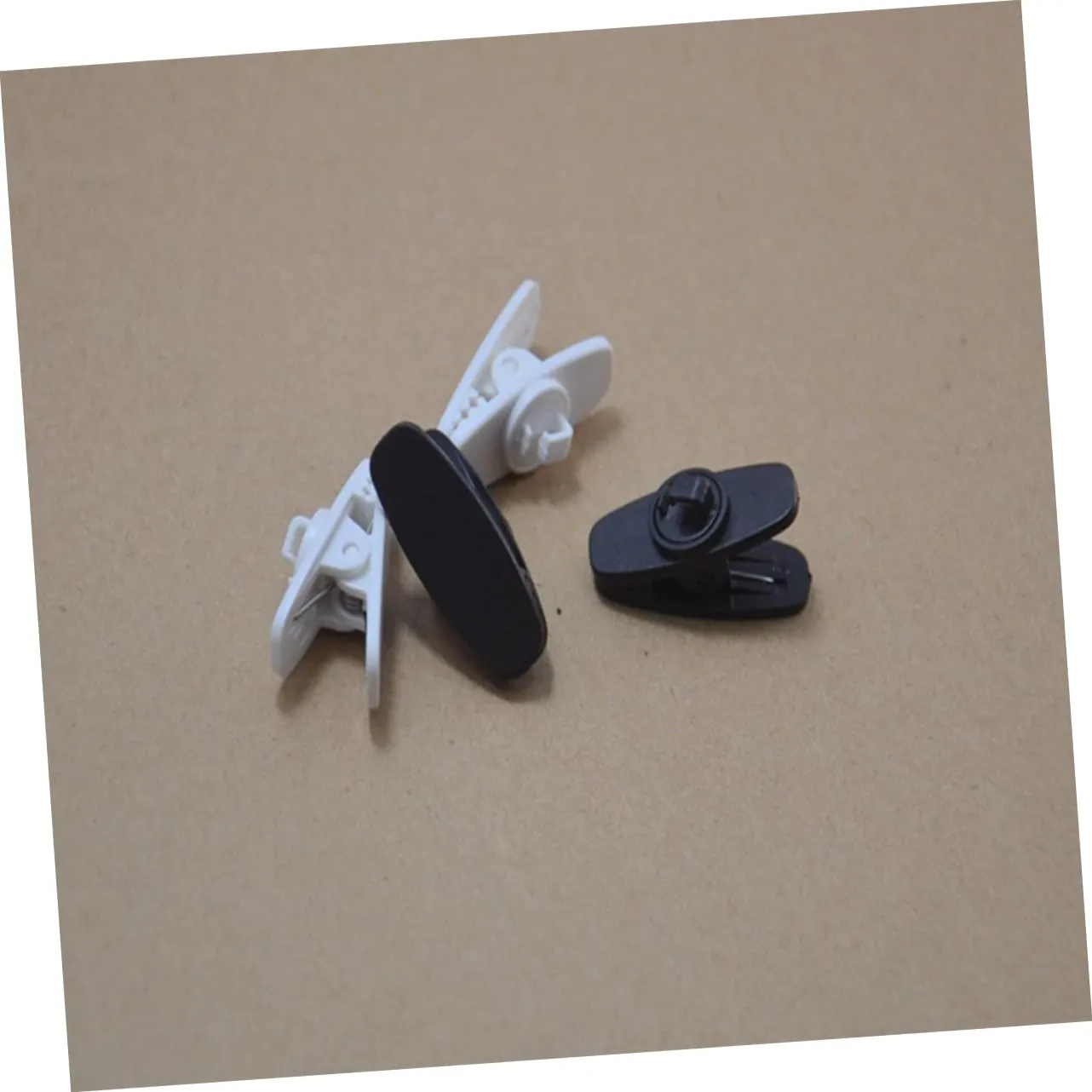 Angoily clip rotante cuffie plastica nera 5 pezzi