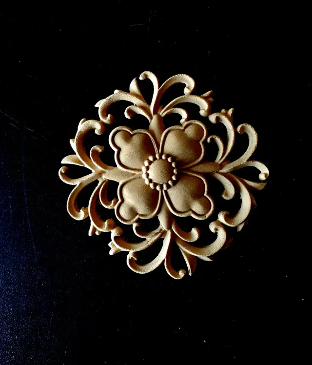 Deco Foam 1244 fiore legno decorativo flessibile 9 cm