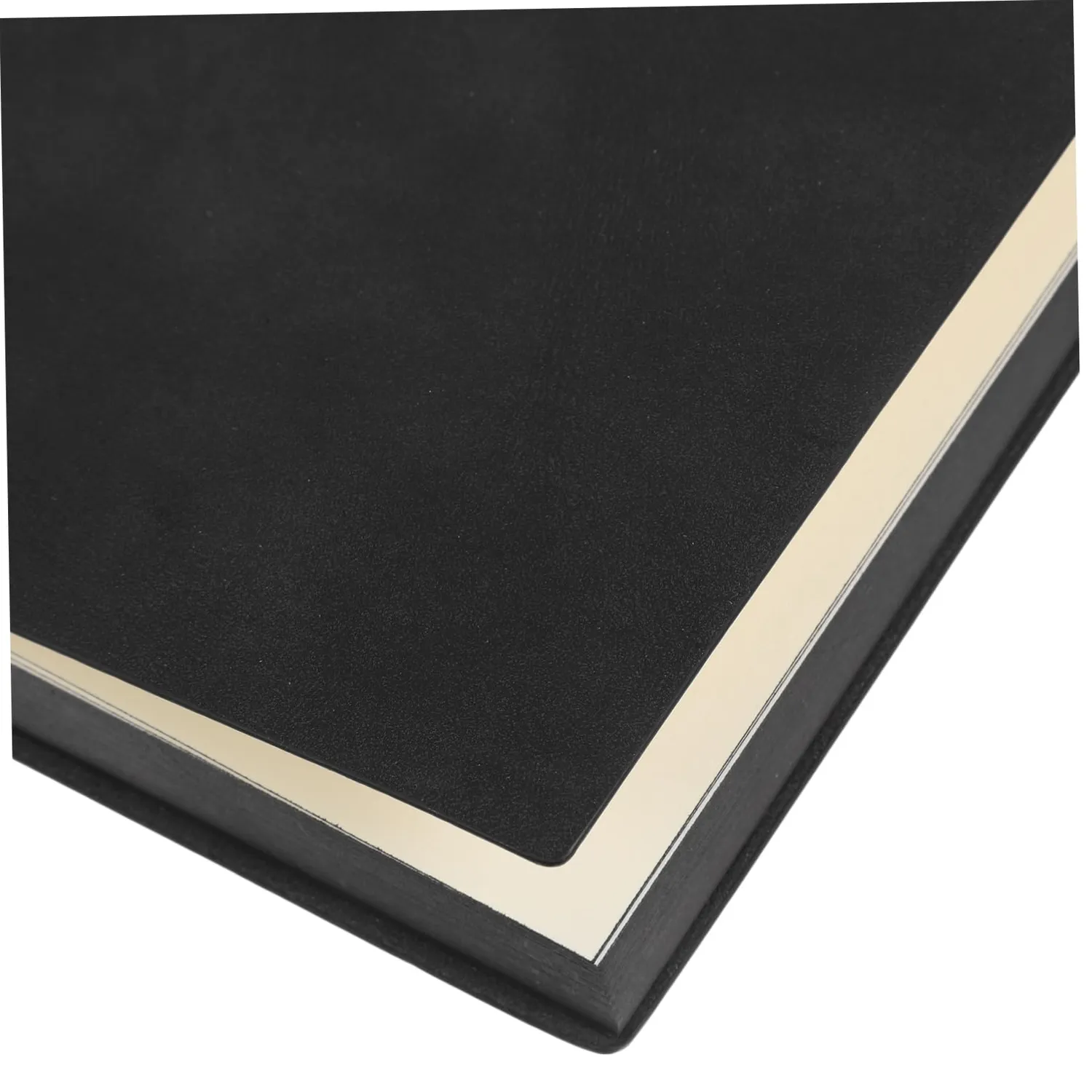 Angoily Quaderno Vintage A5 Nero Pagine Bianche Spesse