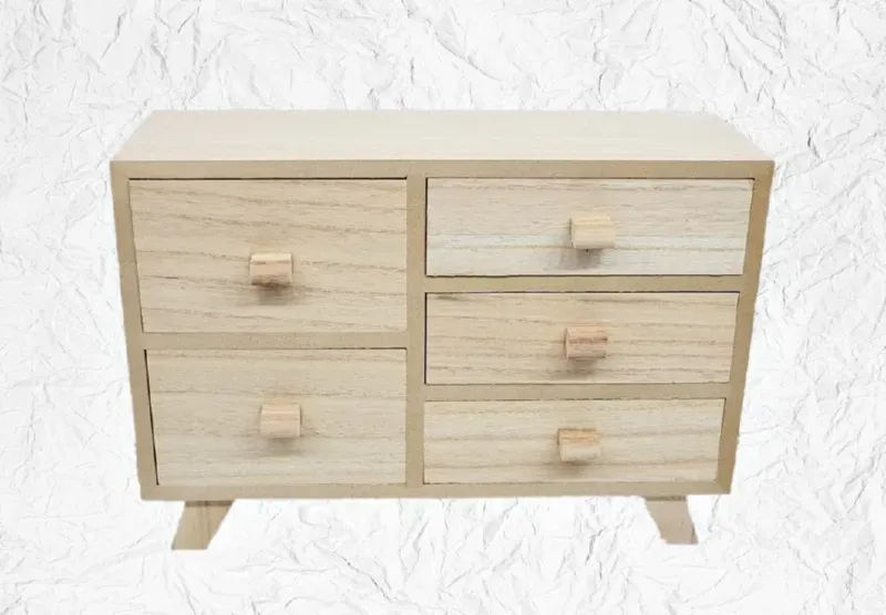 Deco Foam LG87817 mini como legno 5 cassetti 34x24x12cm