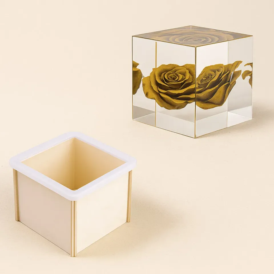 Naturesin cassaforma cubo resina 8,5x8,5x8 cm silicone