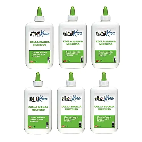 Giodicart Giodikrea colla bianca multiuso 6 flaconi 480 g