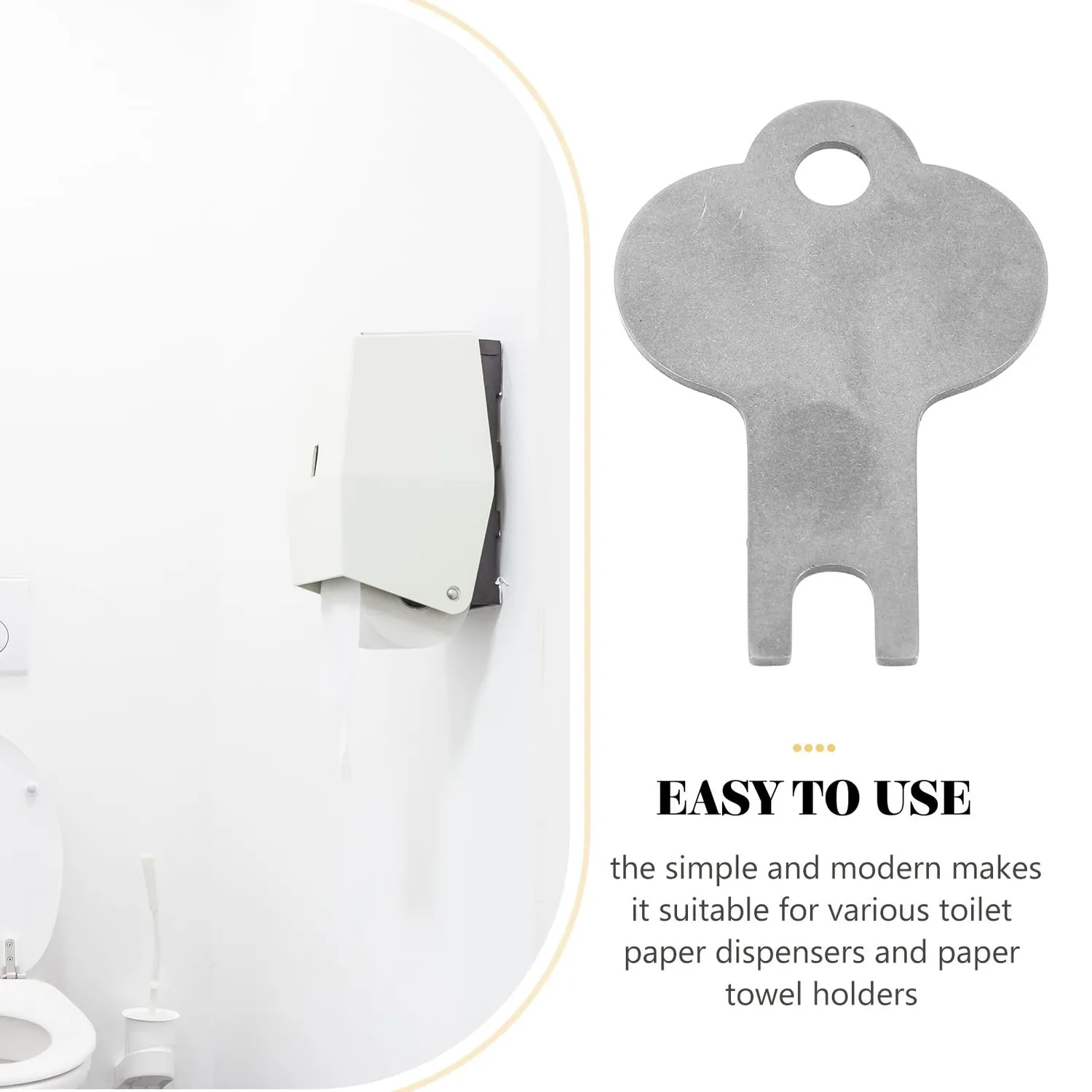 Angoily Chiave Dispenser Carta Metallo per Bagni Commerciali