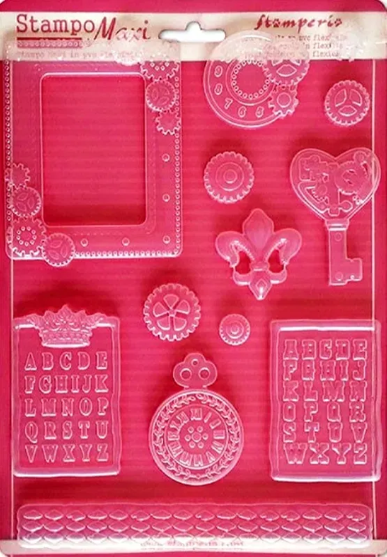 Deco Foam stampo flessibile 5002203 A4 steampunk