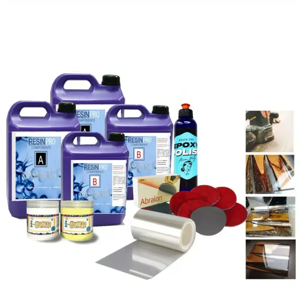 Naturesin Kit river table tavolo legno e resina Beginner 8 kg