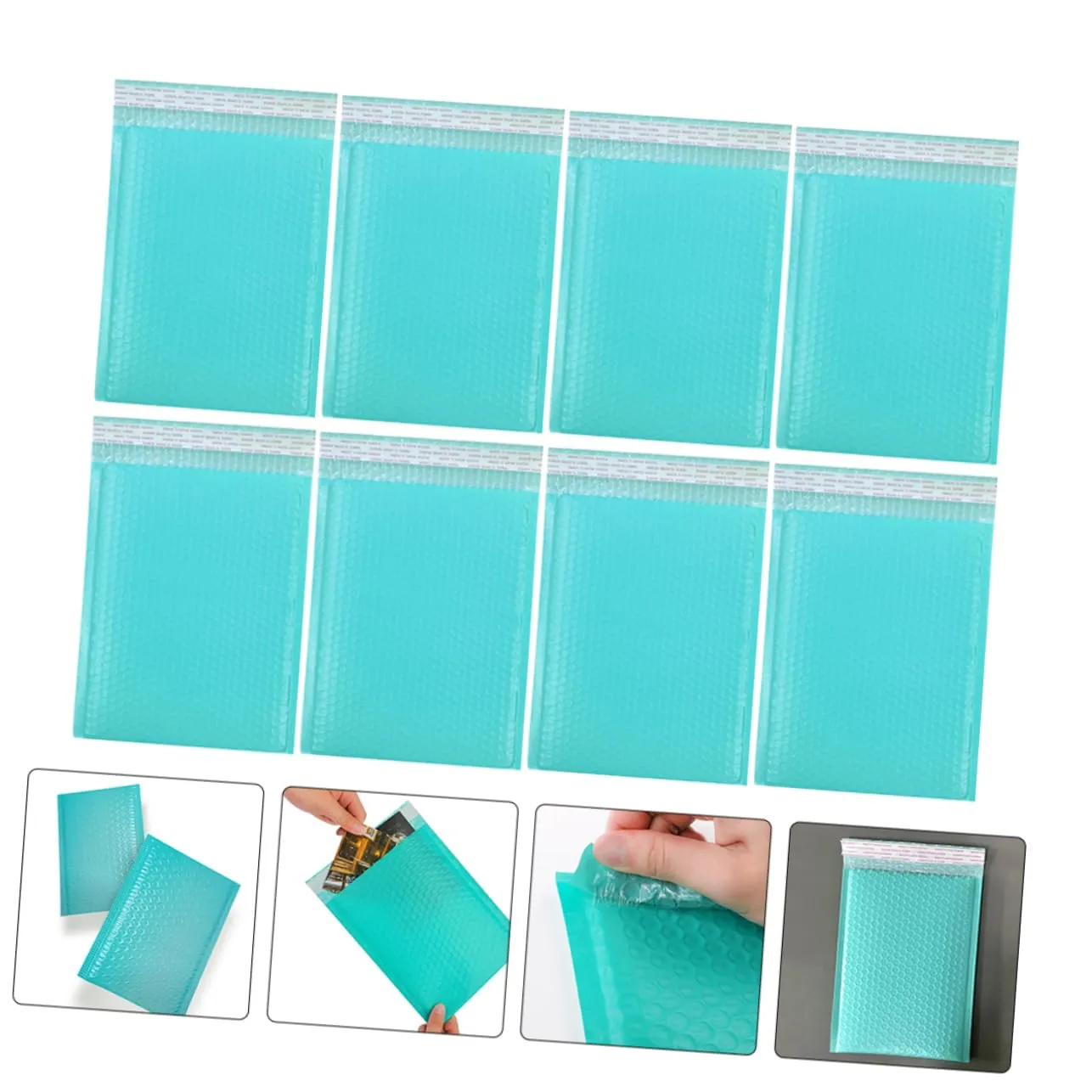 Angoily Buste Imbottite Azzurre 22x15 cm 50 Pezzi Antistrappo