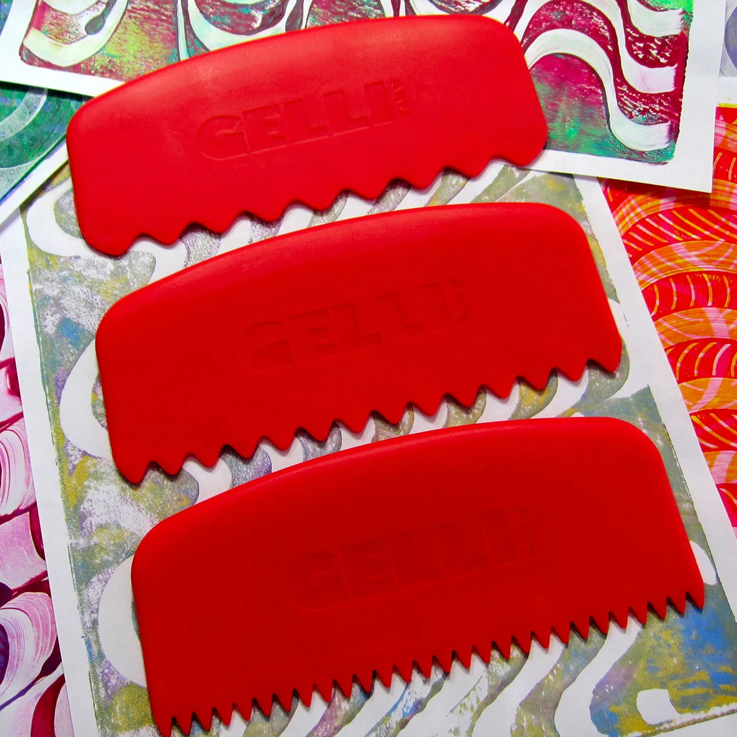 Gelli Arts Round Pack strumenti bordo tondo set 3 pezzi