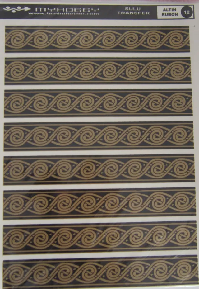 Deco Foam 12 carta riso transfer 25x35 cm oro