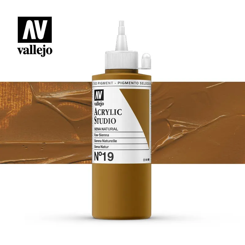 Vallejo Acrylic Studio 19 colore acrilico 200ml coprente