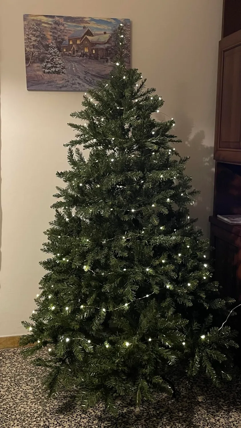 GIODICART Kensington albero Natale artificiale 180 cm 1355 rami