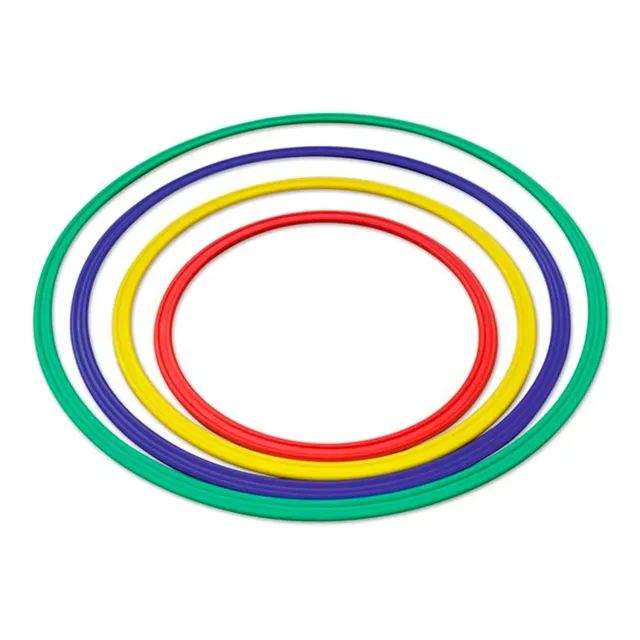 Giodicart cerchi piatti ginnastica 50 cm set 4 colori