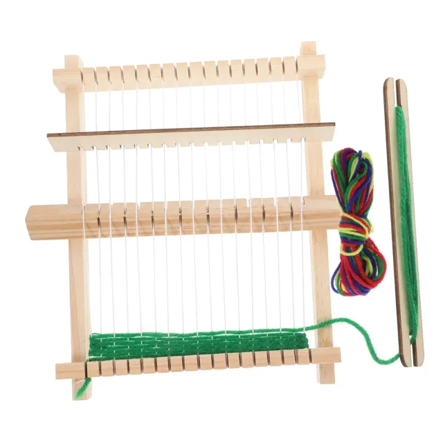 Angoily Telaio Tessitura Legno Beige 1 Pz per Principianti