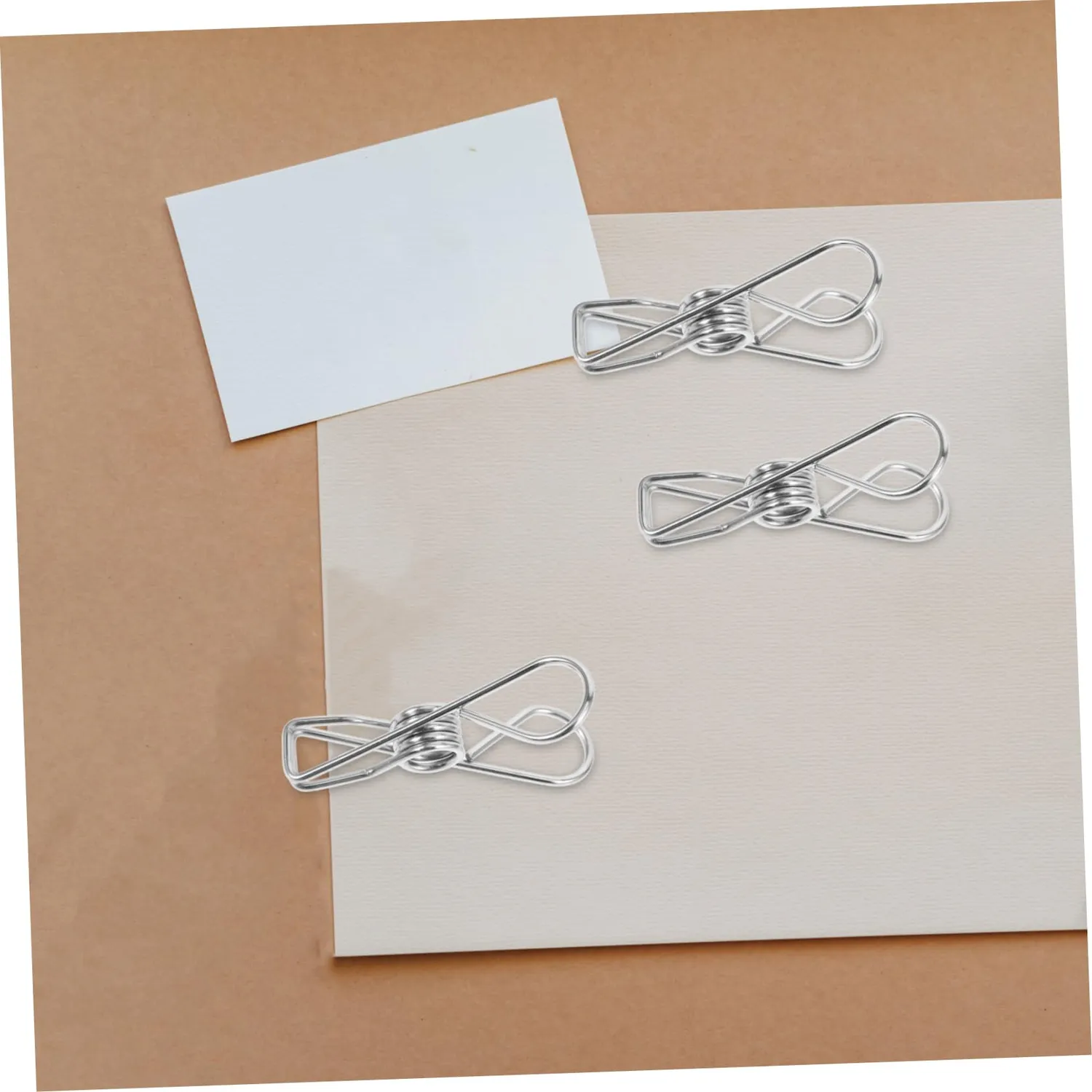 Angoily Clip Foto Acciaio Inox 10 Pezzi Argento