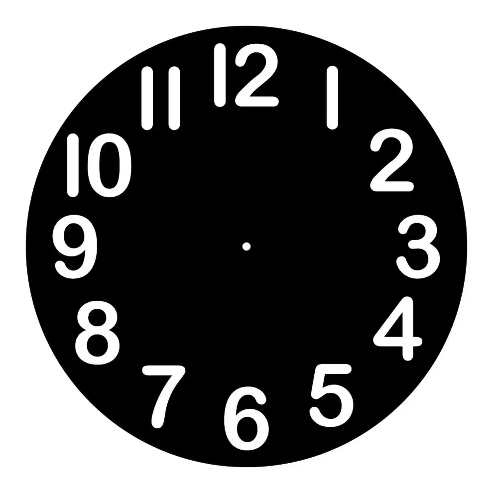 Naturesin Numeri pannello MDF orologio parete resina D40