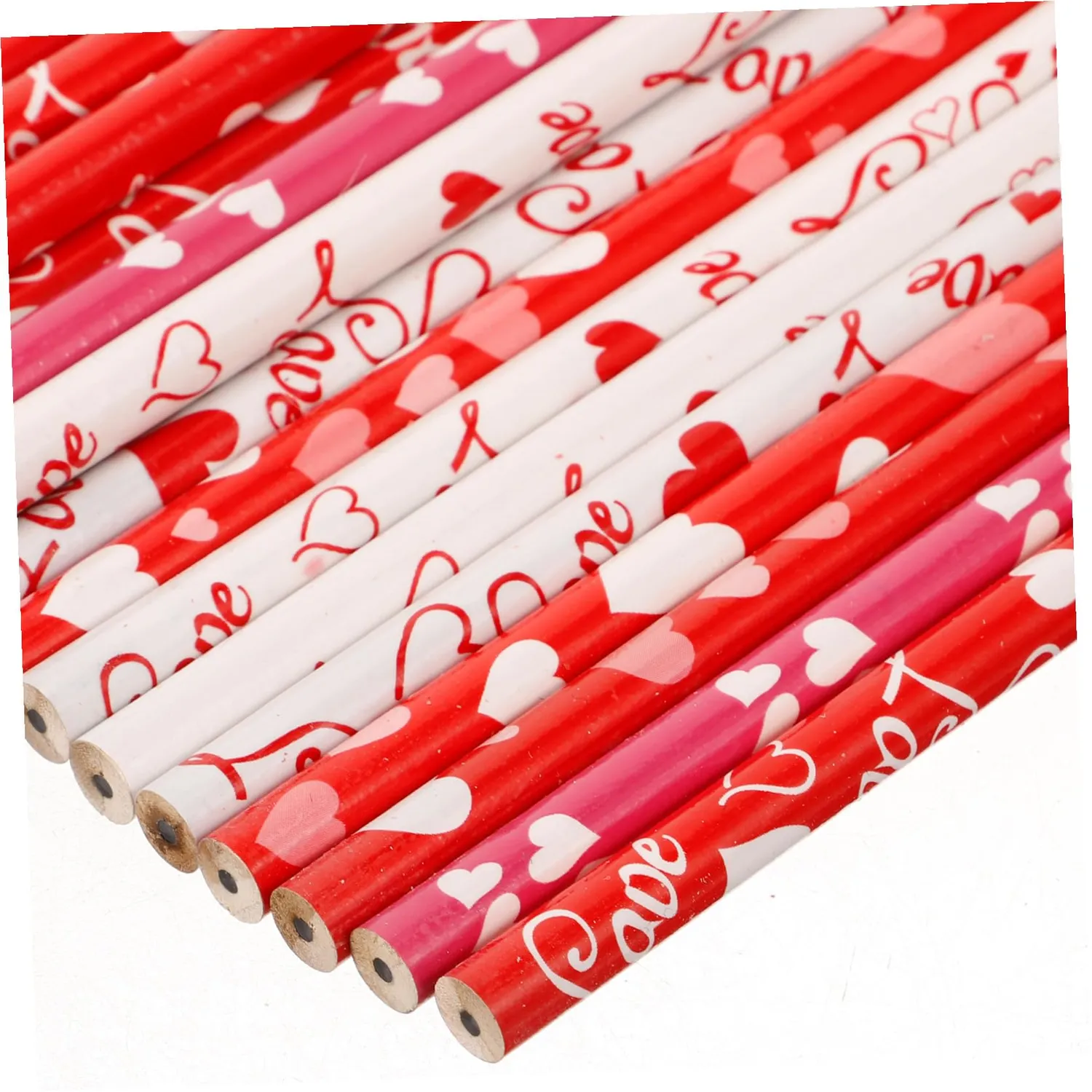 Angoily Set Cancelleria 20 Matite Gomme Cuore 20+20+20