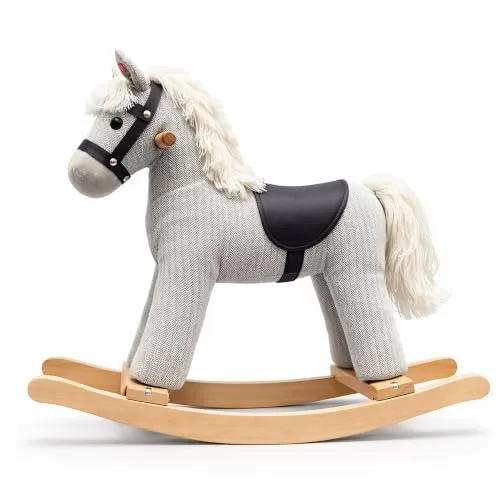 GIODICART Cavalluccio Dondolo Tessuto Legno 64 cm