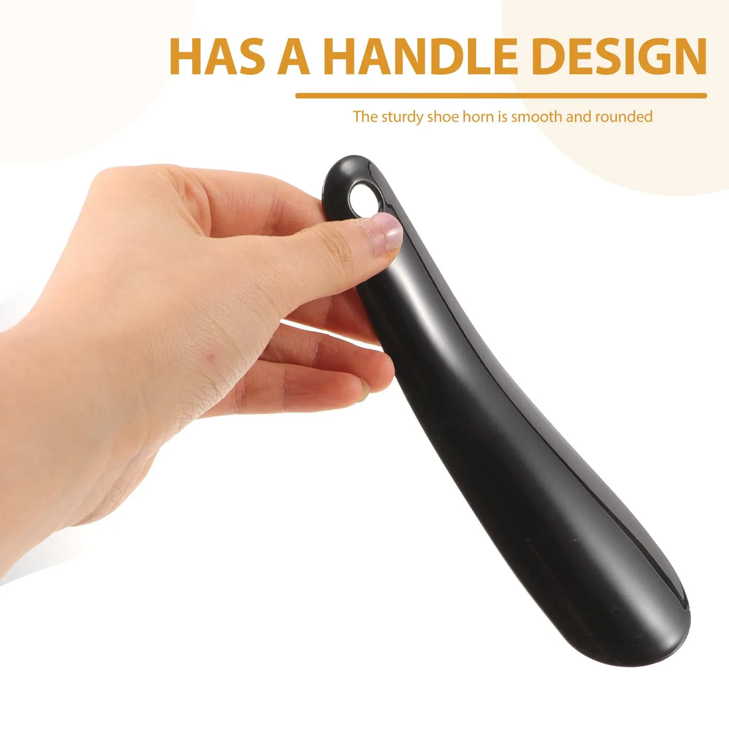 Angoily calzascarpe in plastica nero 16 cm resistente