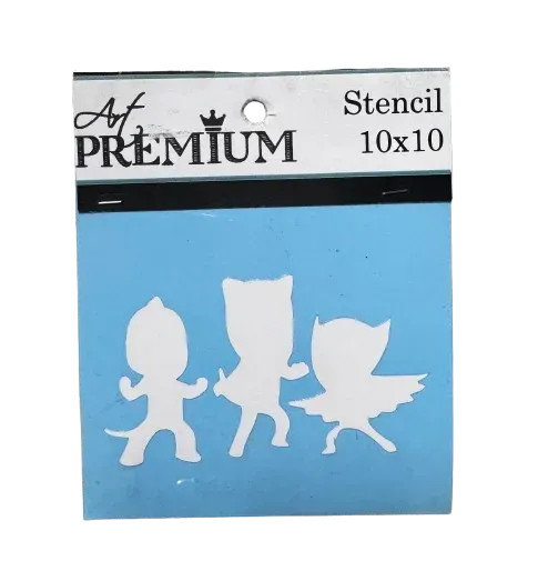 Art Premium Stencil PJ Masks 10x10cm 2900669