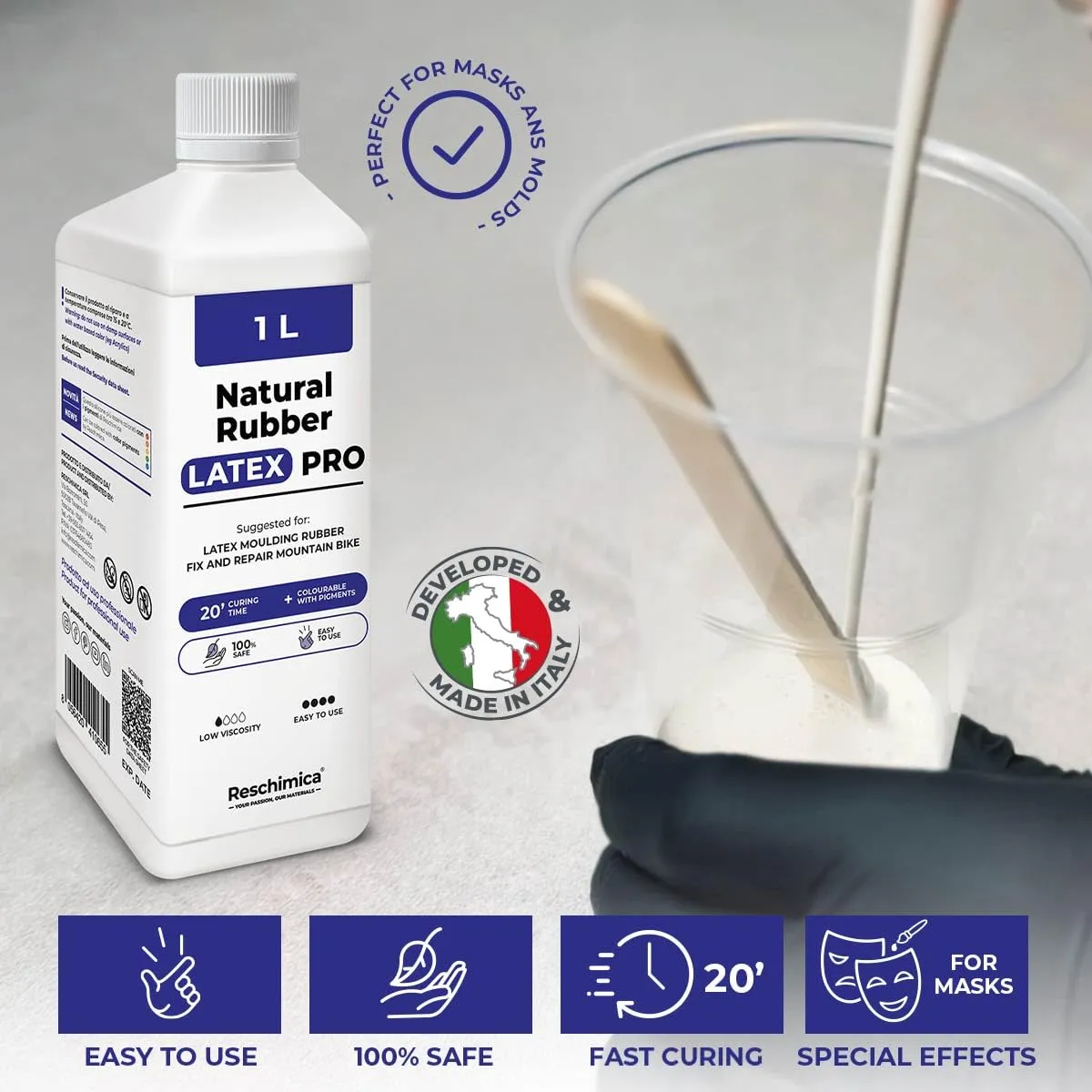 Reschimica Latex Pro lattice liquido pelle 1 l