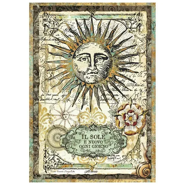 Deco Foam Sole carta riso A4 28 g decoupage coprente