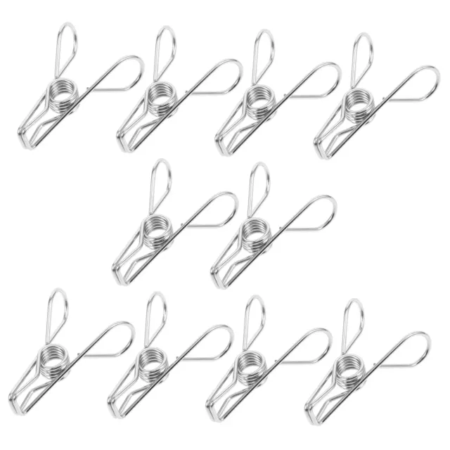 Angoily Clip Foto Acciaio Inox 10 Pezzi Argento