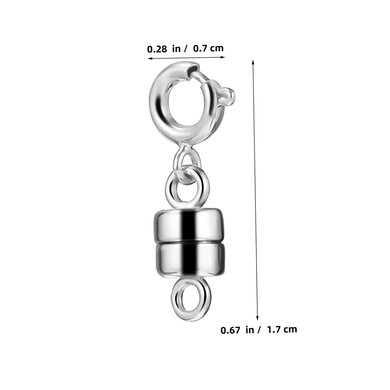 Angoily Chiusure Magnetiche Gioielli Lega Argento 12 Pezzi